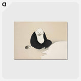 アートポストカード-Old man from Momoyogusa–Flowers of a Hundred Generations - 神坂 雪佳 Postcard.
