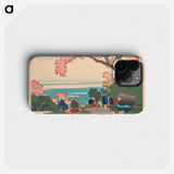 Hokusai's Poem - Katsushika Hokusai Phone Case.