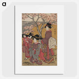 アートポスター-Gotenyama no hanami migi - 喜多川 歌麿 Poster.