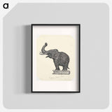 Olifant op boek - Leo Gerstel Poster.