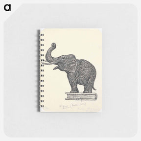アートメモ帳-Olifant op boek - レオ ヘステル Memo.