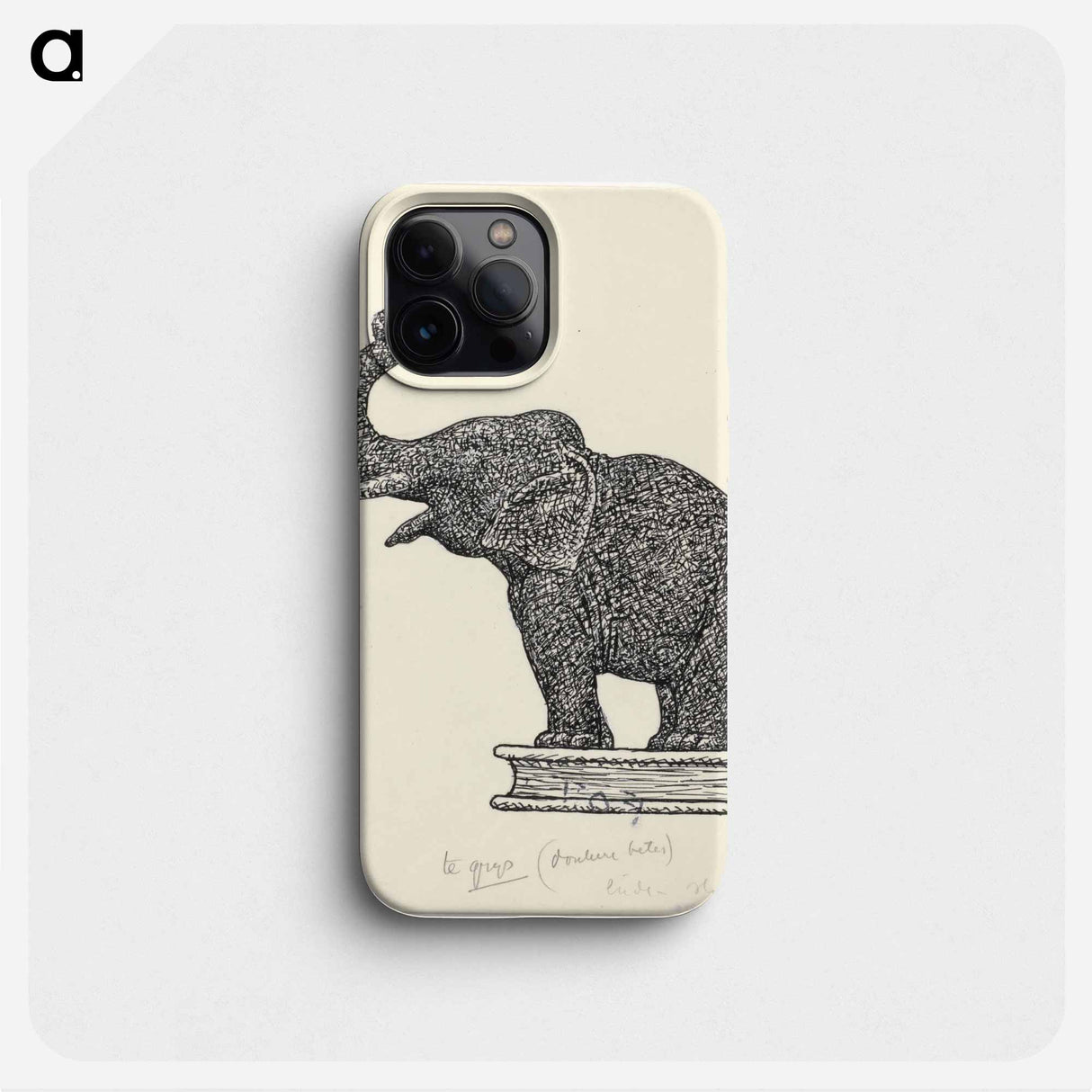 Olifant op boek - Leo Gestell Phone Case.