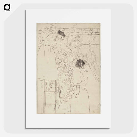 アートポスター-Gathering Fruit - メアリー カサット Poster.