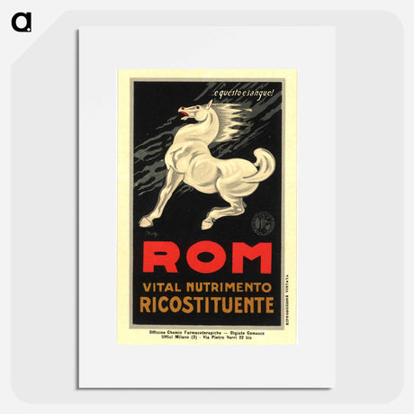 アートポスター-ROM Vital Nutrimento Ricostituente: e Quèsto è Sangue!
 - 国立医学図書館 Poster.