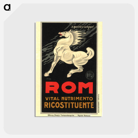 アートポストカード-ROM Vital Nutrimento Ricostituente: e Quèsto è Sangue!
 - 国立医学図書館 Postcard.