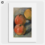 Two and a Half Apples - Paul Cezanne Poster.