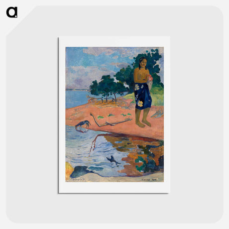 アートポストカード-Haere Pape - ポール ゴーギャン Postcard.