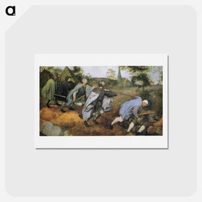 アートポストカード-Parable of the Blind - ピーター ブリューゲル Postcard.