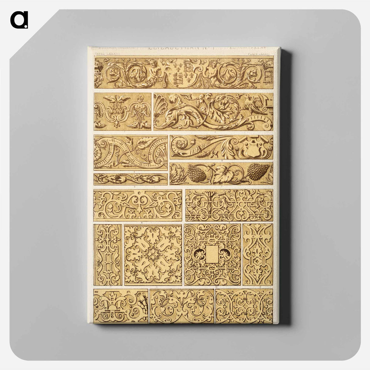 アートパネル-Nineteenth Century Ornament Pattern
 - 装飾の文法 Canvas.