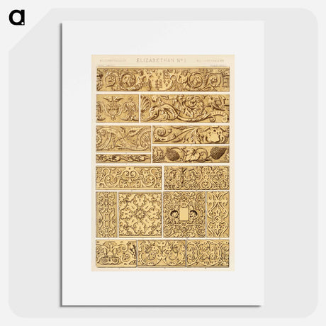 アートポスター-Nineteenth Century Ornament Pattern
 - 装飾の文法 Poster.