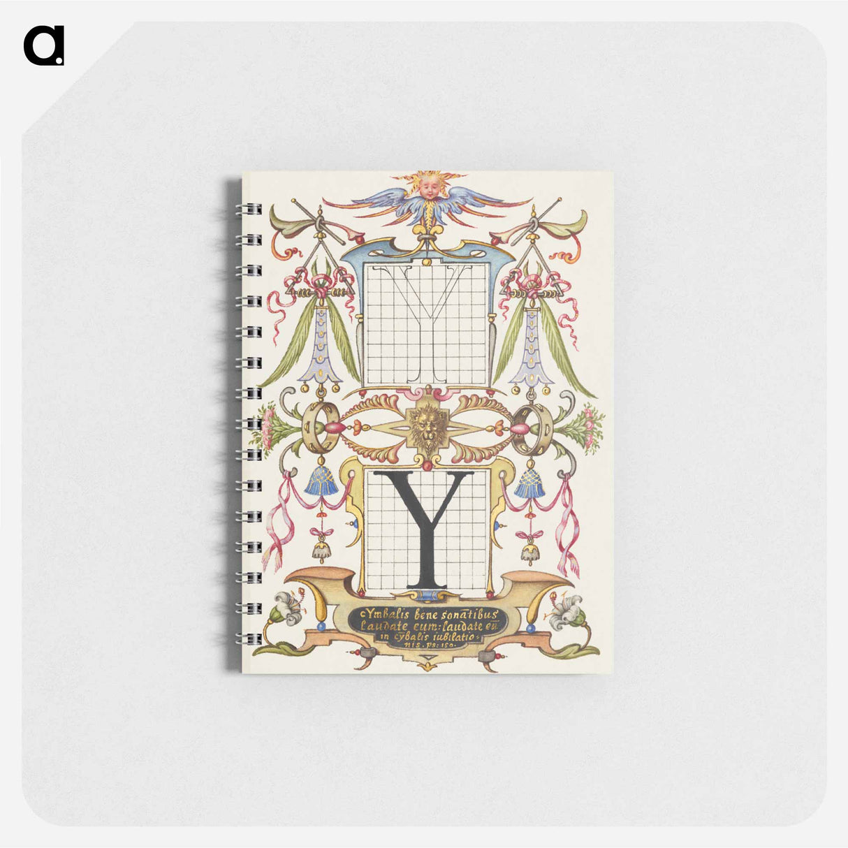 アートメモ帳-Guide for Constructing the Letter Y from Mira Calligraphiae Monumenta
 - 書道のお手本 Memo.