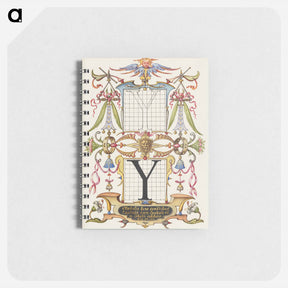 アートメモ帳-Guide for Constructing the Letter Y from Mira Calligraphiae Monumenta
 - 書道のお手本 Memo.