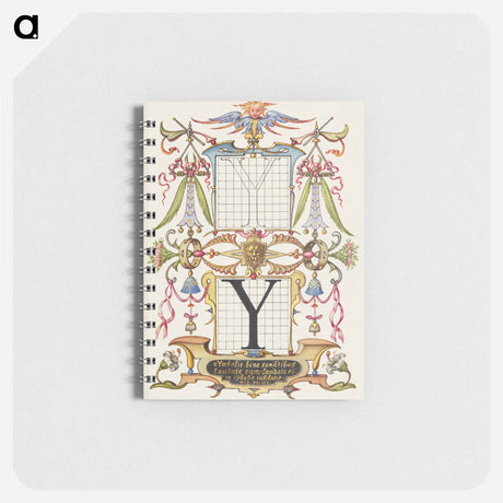 アートメモ帳-Guide for Constructing the Letter Y from Mira Calligraphiae Monumenta
 - 書道のお手本 Memo.