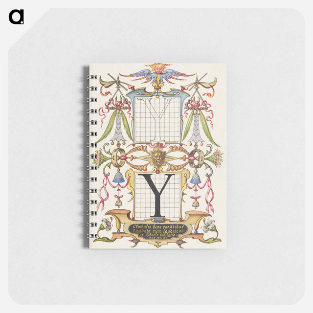 アートメモ帳-Guide for Constructing the Letter Y from Mira Calligraphiae Monumenta
 - 書道のお手本 Memo.