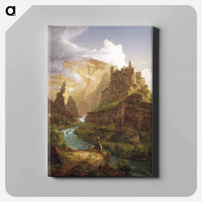 アートパネル-The Fountain of Vaucluse - トーマス コール Canvas.