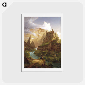 アートポストカード-The Fountain of Vaucluse - トーマス コール Postcard.