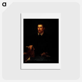 アートポストカード-Portrait of Ippolito Riminaldi - ティツィアーノ ヴェチェッリオ Postcard.