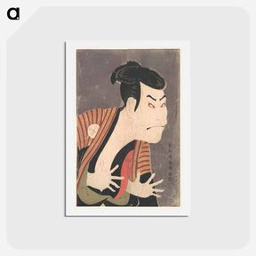 アートポストカード-Kabuki Actor Ōtani Oniji III as Yakko Edobei - 東洲斎 写楽 Postcard.