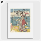 アートポスター-De Toi Tama rivier in de provincie Settsu - 歌川 国芳 Poster.