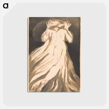 アートポストカード-The First Book of Urizen, Plate 21 - ウィリアム ブレイク Postcard.