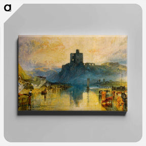 アートパネル-Norham Castle, on the River Tweed - ウィリアム ターナー Canvas.