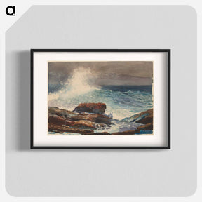 アートポスター-Incoming Tide, Scarboro, Maine - ウィンスロー ホーマー Poster.