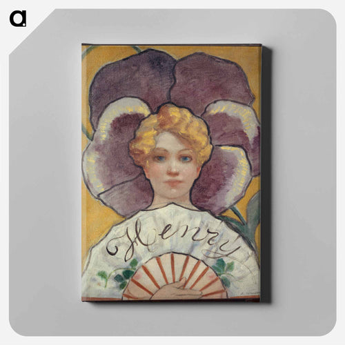 À la Pensée - アドルフ レオン ウィレット Canvas.