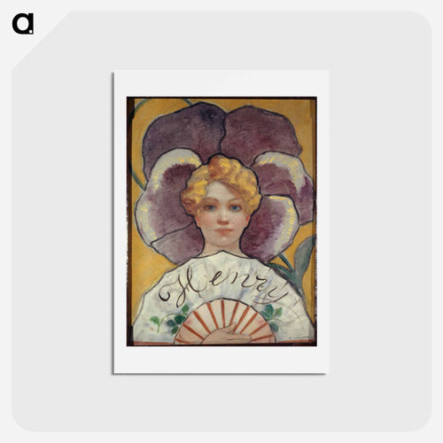 À la Pensée - アドルフ レオン ウィレット Postcard.