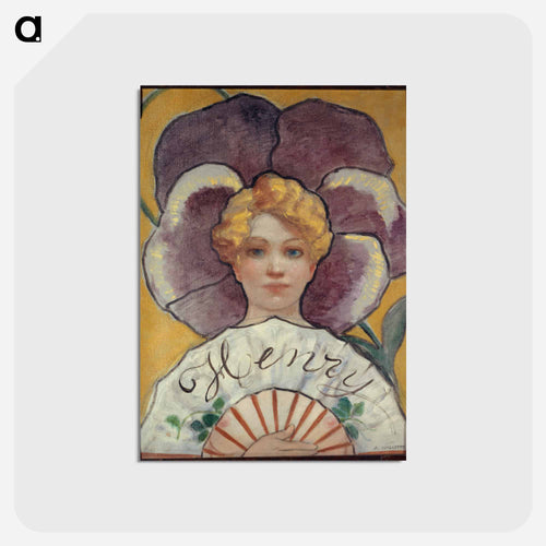 À la Pensée - アドルフ レオン ウィレット Postcard.