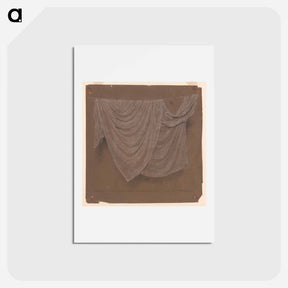 アートポストカード-Drapery Study for "Battledore"; Two women - アルバート ジョセフ ムーア Postcard.