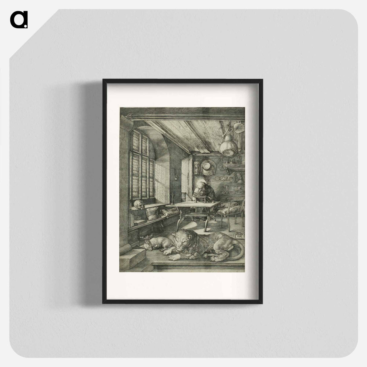 アートポスター-St. Jerome in His Study - アルブレヒト デューラー Poster.