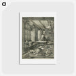 アートポストカード-St. Jerome in His Study - アルブレヒト デューラー Postcard.