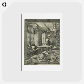 アートポストカード-St. Jerome in His Study - アルブレヒト デューラー Postcard.