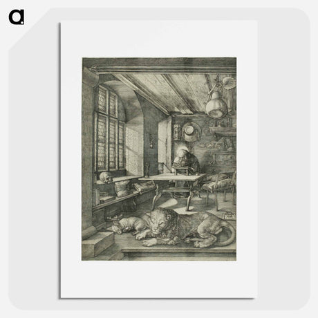 アートポスター-St. Jerome in His Study - アルブレヒト デューラー Poster.