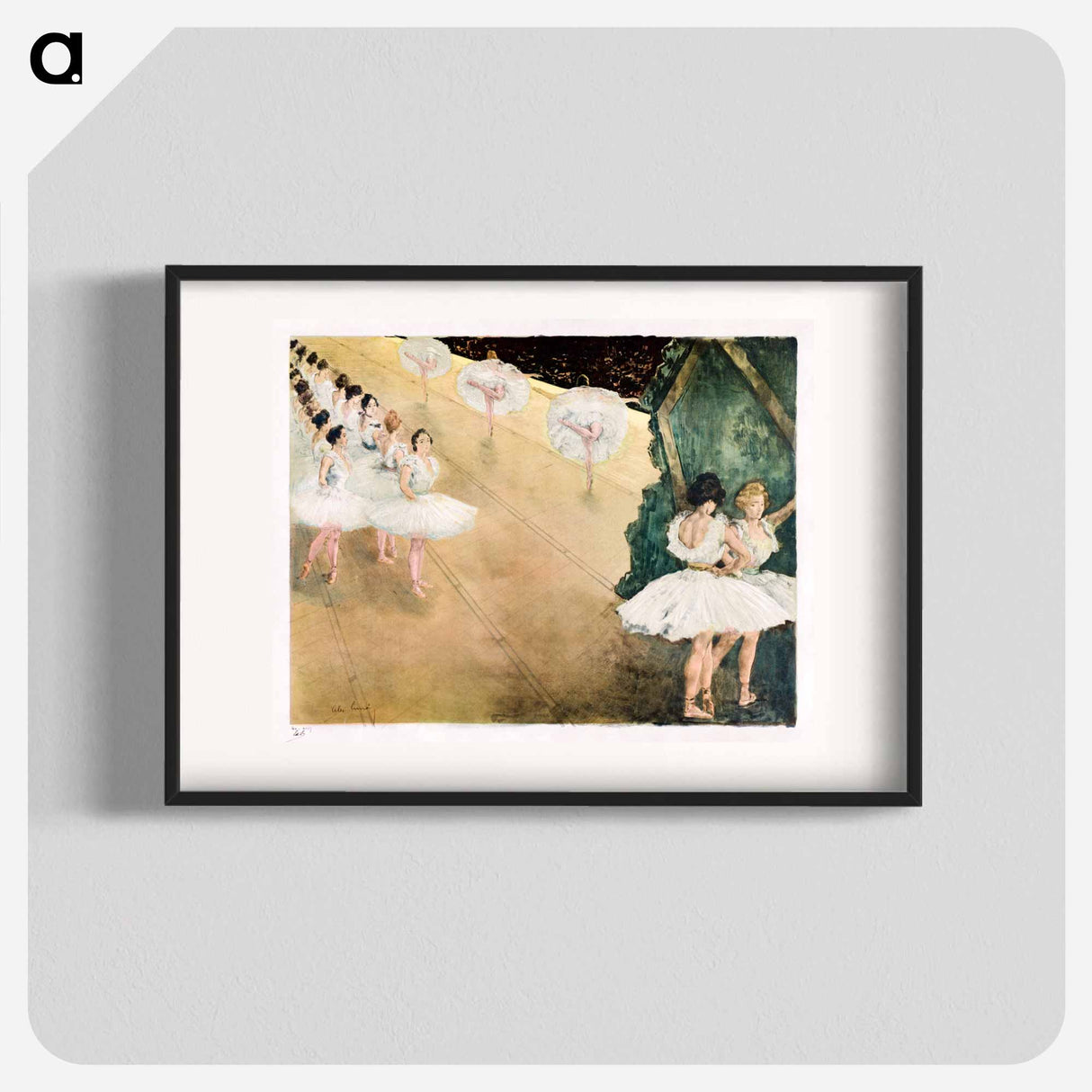 Ballet Dancers - アレクサンドル ルノア Poster.