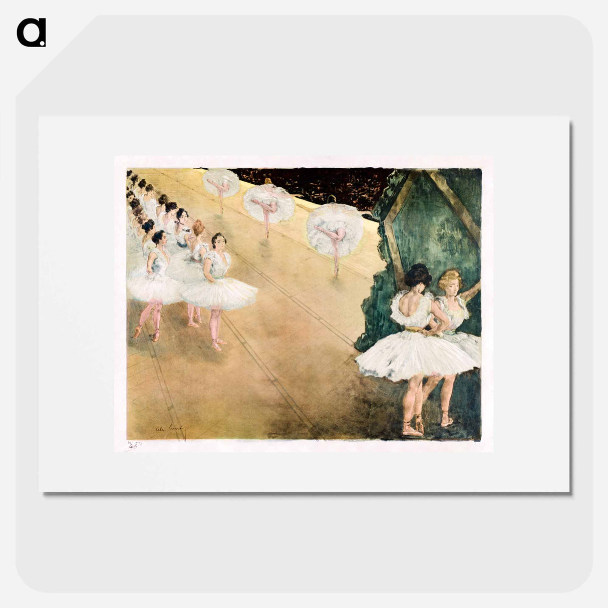 Ballet Dancers - アレクサンドル ルノア Poster.