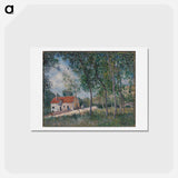 アートポストカード-The Road from Moret to Saint-Mammès - アルフレッド シスレー Postcard.