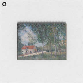 アートメモ帳-The Road from Moret to Saint-Mammès - アルフレッド シスレー Memo.