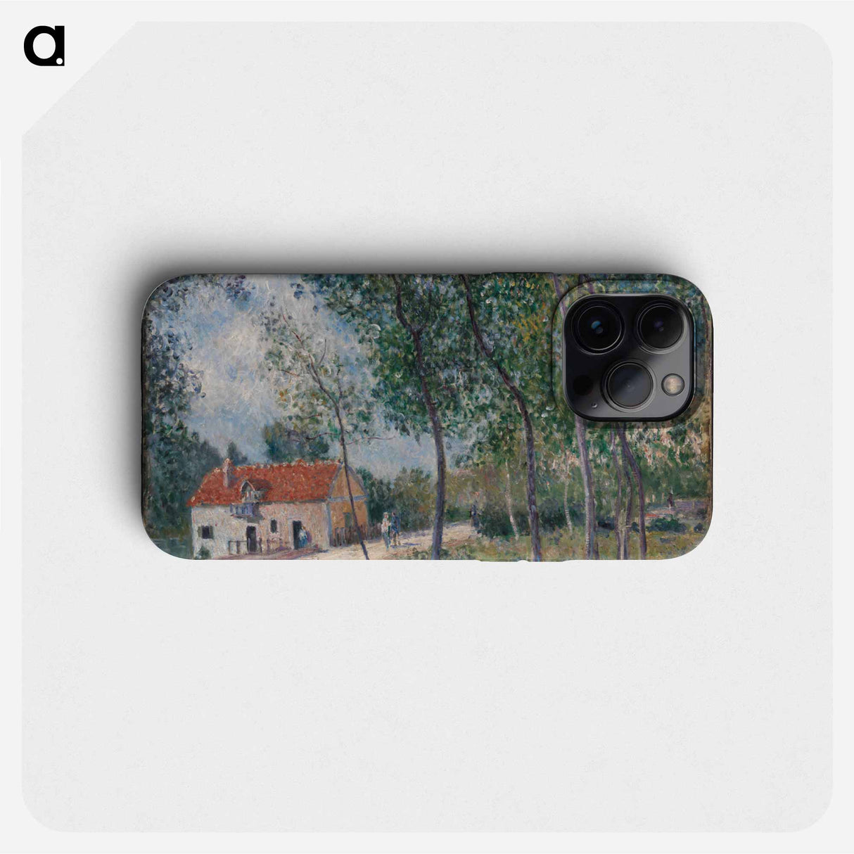 The Road from Moret to Saint-Mammès - アルフレッド シスレー Phone Case.
