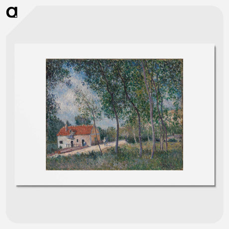 アートポスター-The Road from Moret to Saint-Mammès - アルフレッド シスレー Poster.