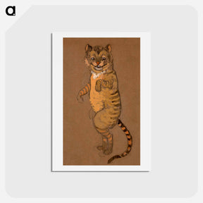 アートポストカード-Cheshire Cat Costume Design for Alice in Wonderland - 不思議の国のアリス Postcard.