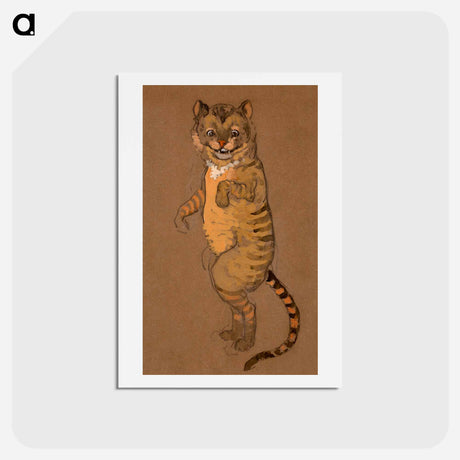 アートポストカード-Cheshire Cat Costume Design for Alice in Wonderland - 不思議の国のアリス Postcard.