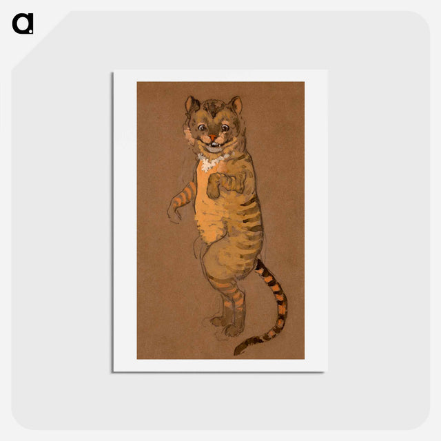 アートポストカード-Cheshire Cat Costume Design for Alice in Wonderland - 不思議の国のアリス Postcard.