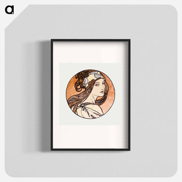Stained glass window for the facade of the Fouquet boutique - Alphonse Mucha Poster.