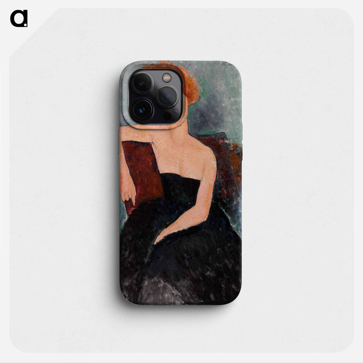 Redheaded Girl in Evening Dress - アメデオ モディリアーニ Phone Case.