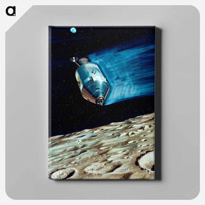 アートパネル-Lunar Subsatellite Ejection - アポロ月面着陸 Canvas.