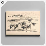 Sketches of cows - アーノルド ピーター ワイズ クビンチャン Canvas.
