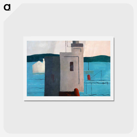 アートポストカード-Lloyd's Harbor - アーサー ダヴ Postcard.