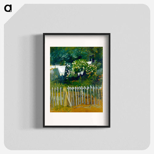 Laundry in the garden in Kandern - August Macke Poster.