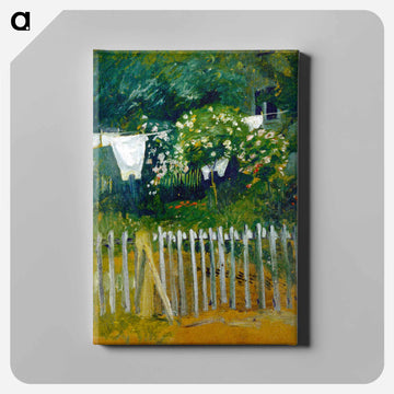 Laundry in the garden in Kandern - オーガスト マッケ Canvas.